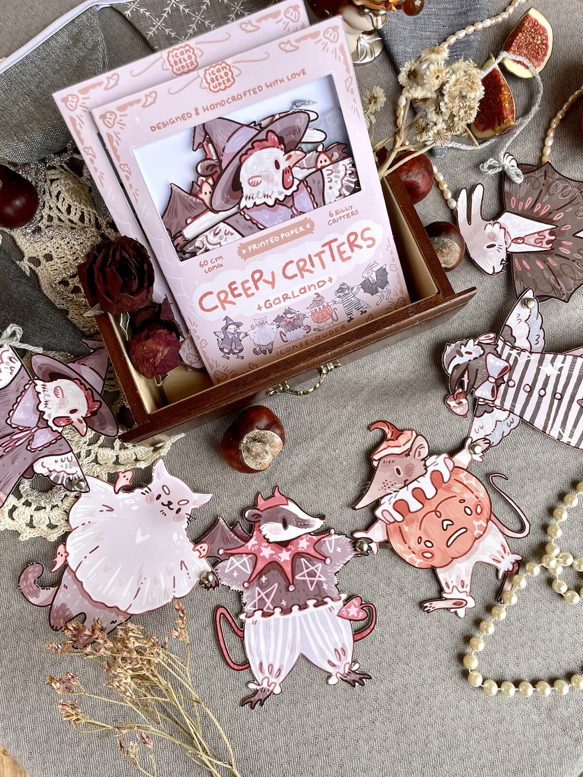 Creepy Critters ✦ Halloween Paper Garland