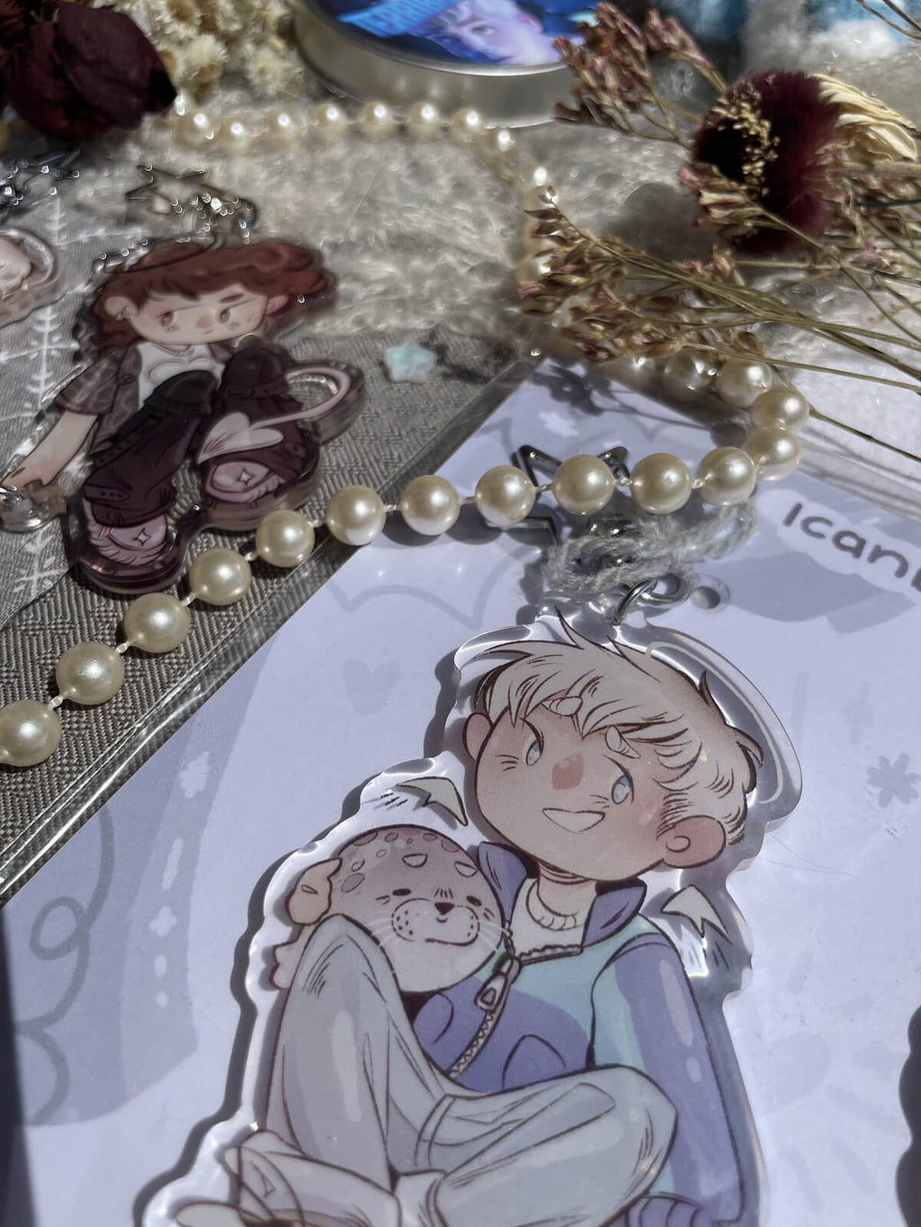 Dan and Phil ✦ Magnetic Keychain Set