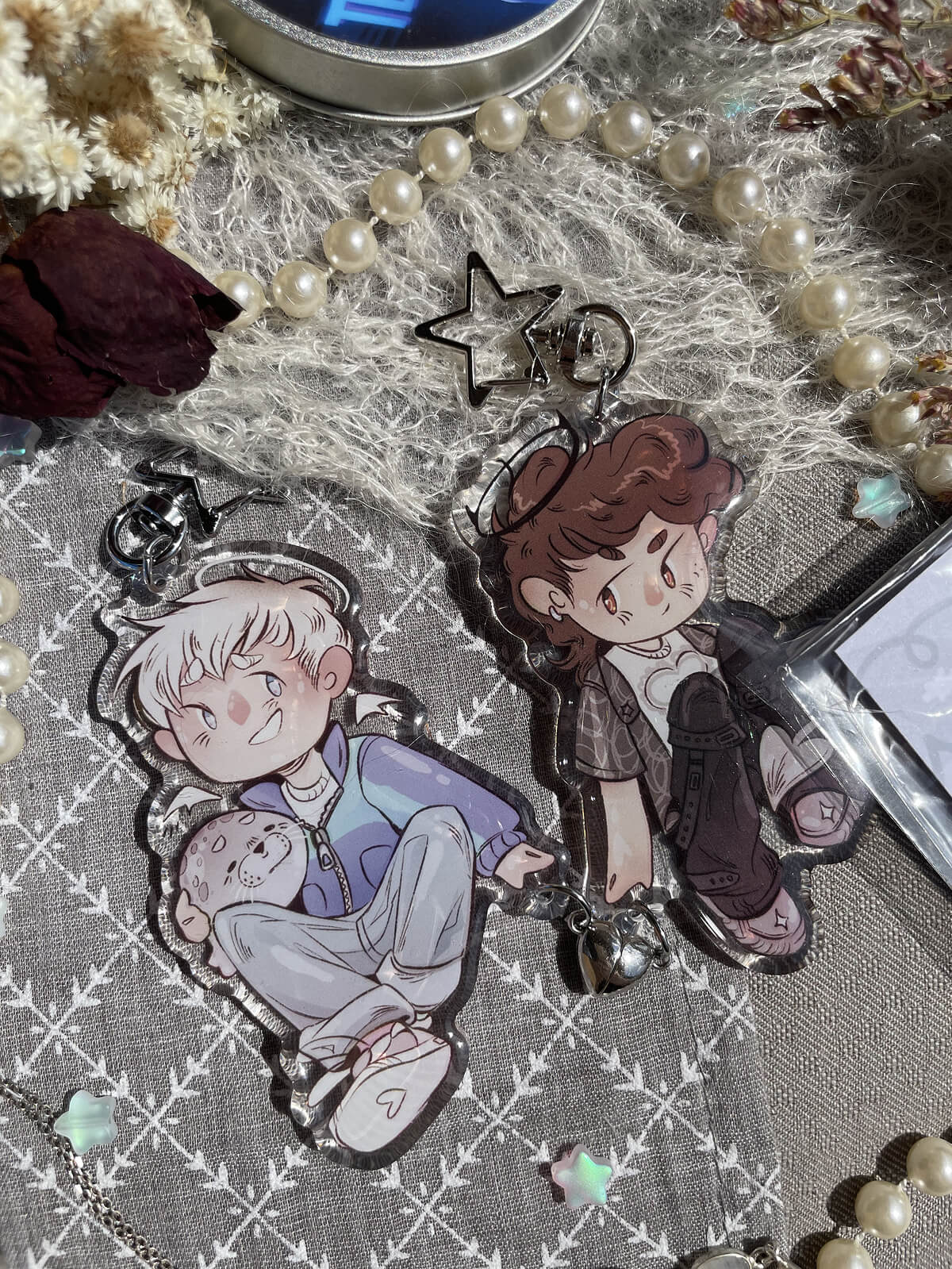 Dan and Phil ✦ Magnetic Keychain Set