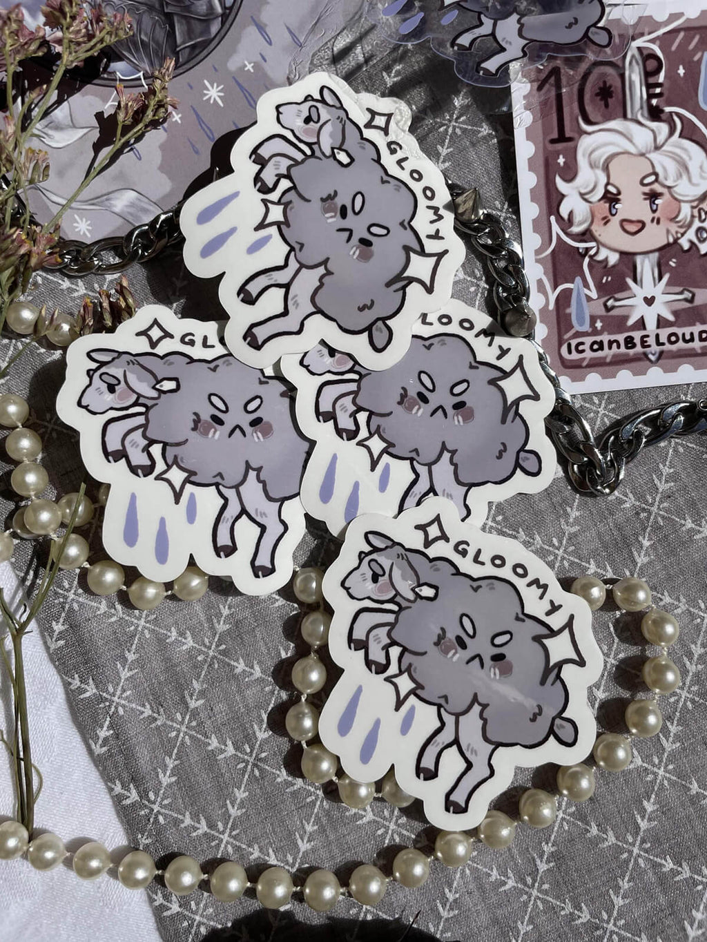 Gloomy ✦ Transparent Vinyl Sticker
