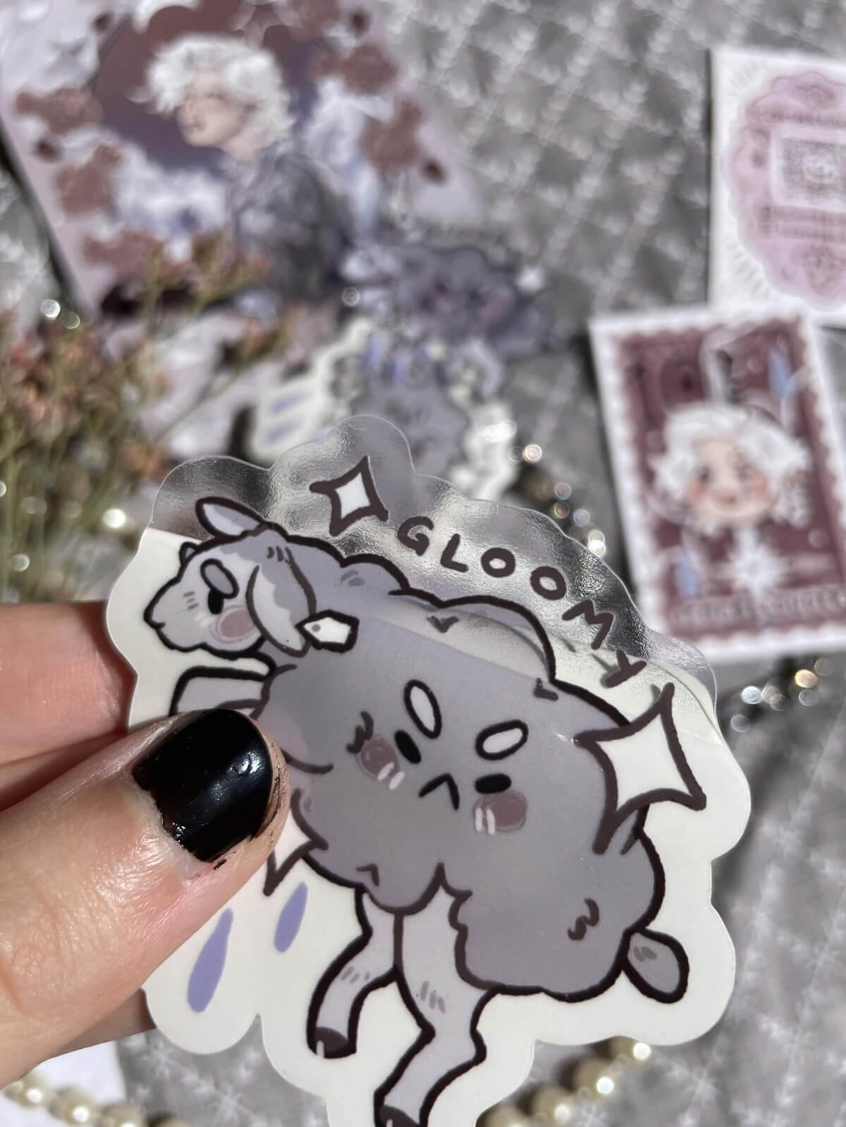 Gloomy ✦ Transparent Vinyl Sticker