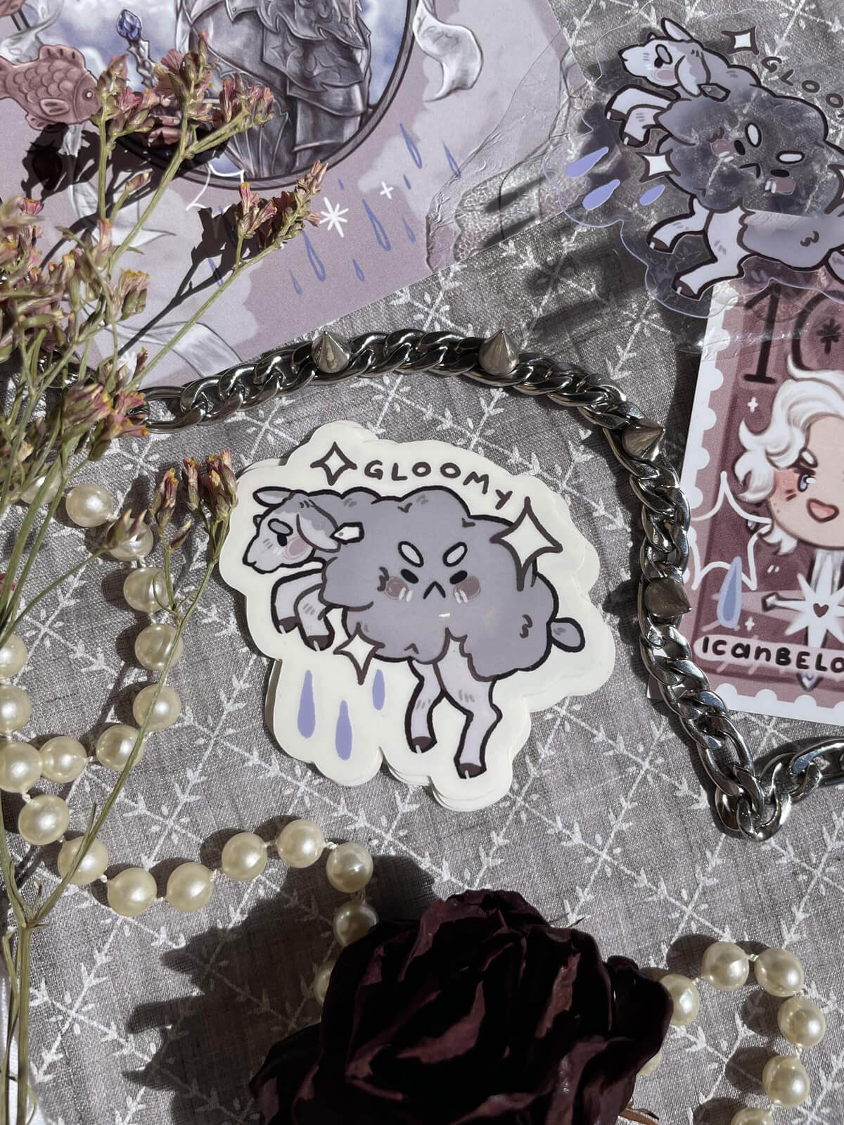 Gloomy ✦ Transparent Vinyl Sticker