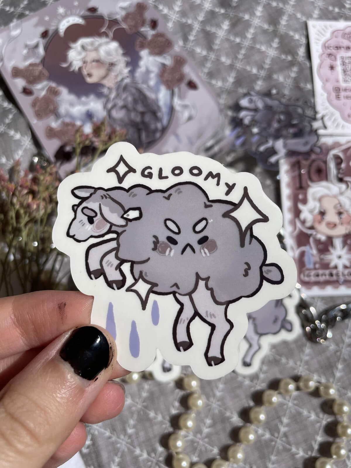 Gloomy ✦ Transparent Vinyl Sticker