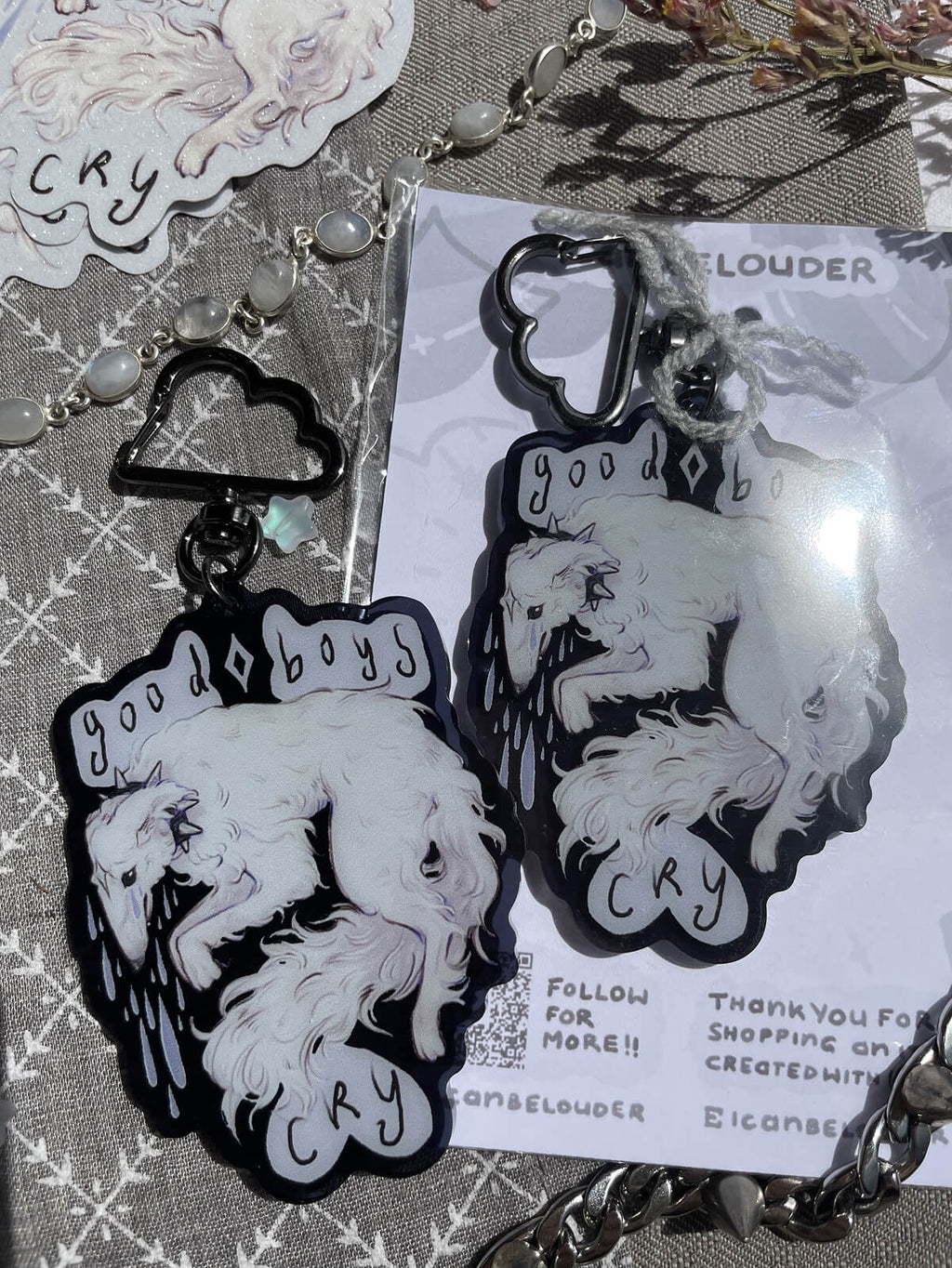 Good Boys Cry ✦ Acrylic Keychain