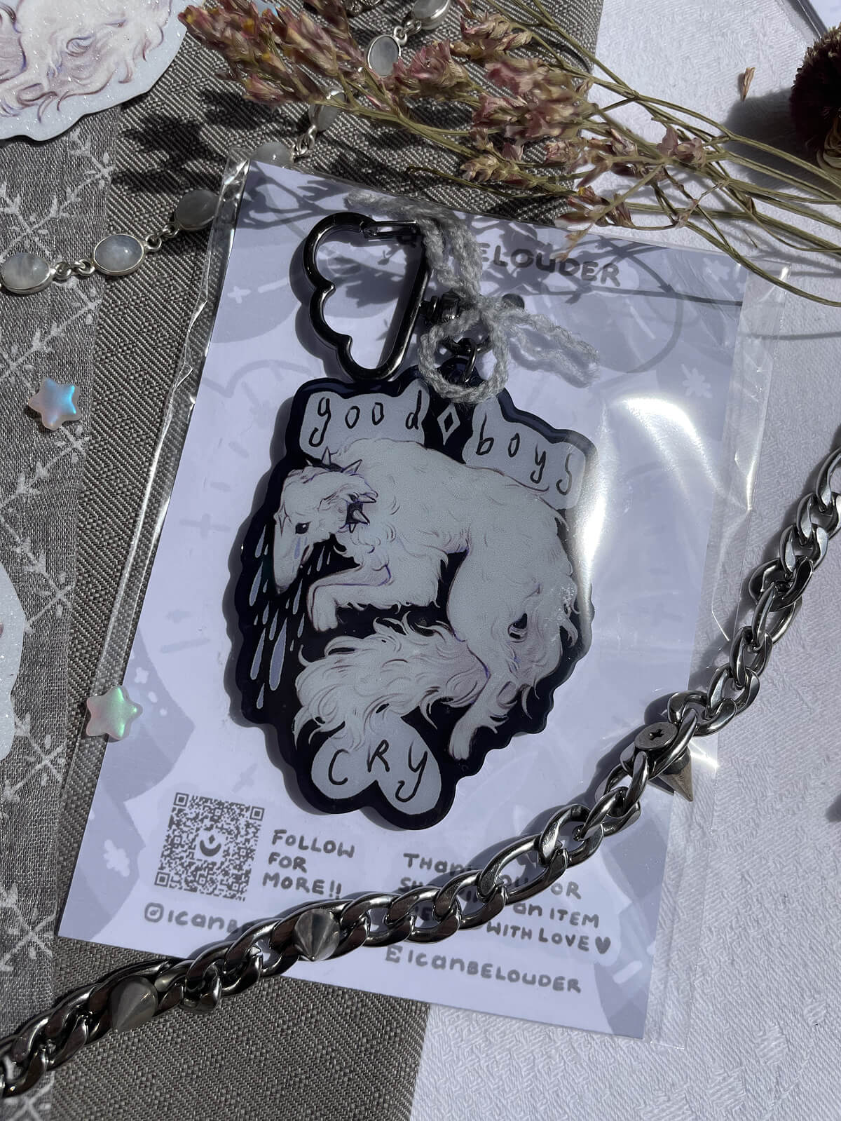 Good Boys Cry ✦ Acrylic Keychain