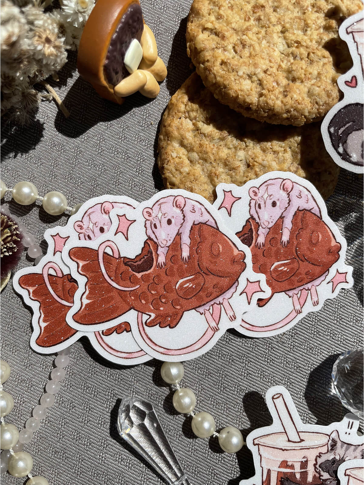 Greedy Critters ✦ Vinyl Stickers
