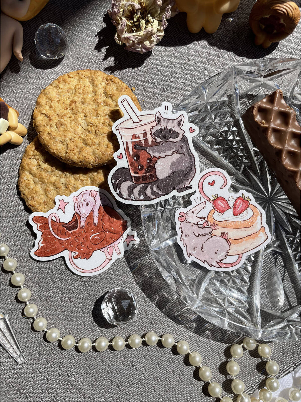Greedy Critters ✦ Vinyl Stickers