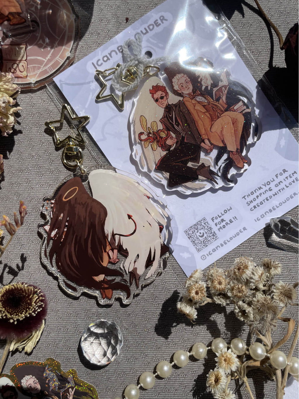 Good Omens ✦ Acrylic Keychain