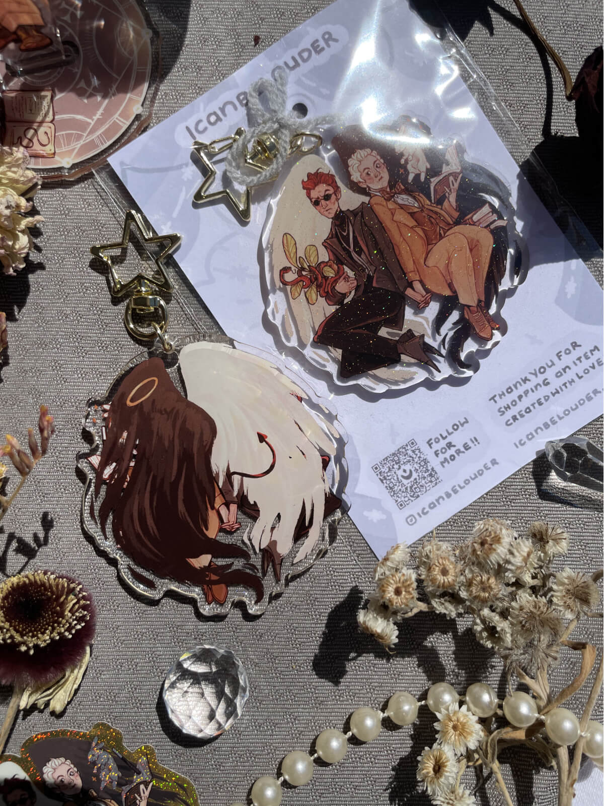 Good Omens ✦ Acrylic Keychain