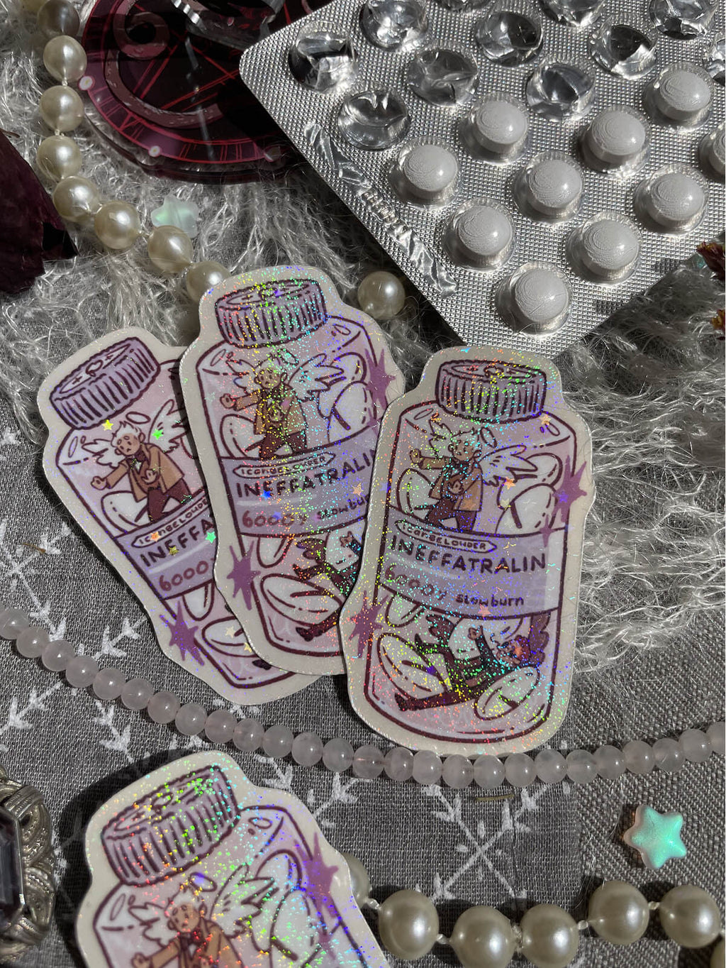 Ineffatralin Good Omens ✦ Glitter Sticker