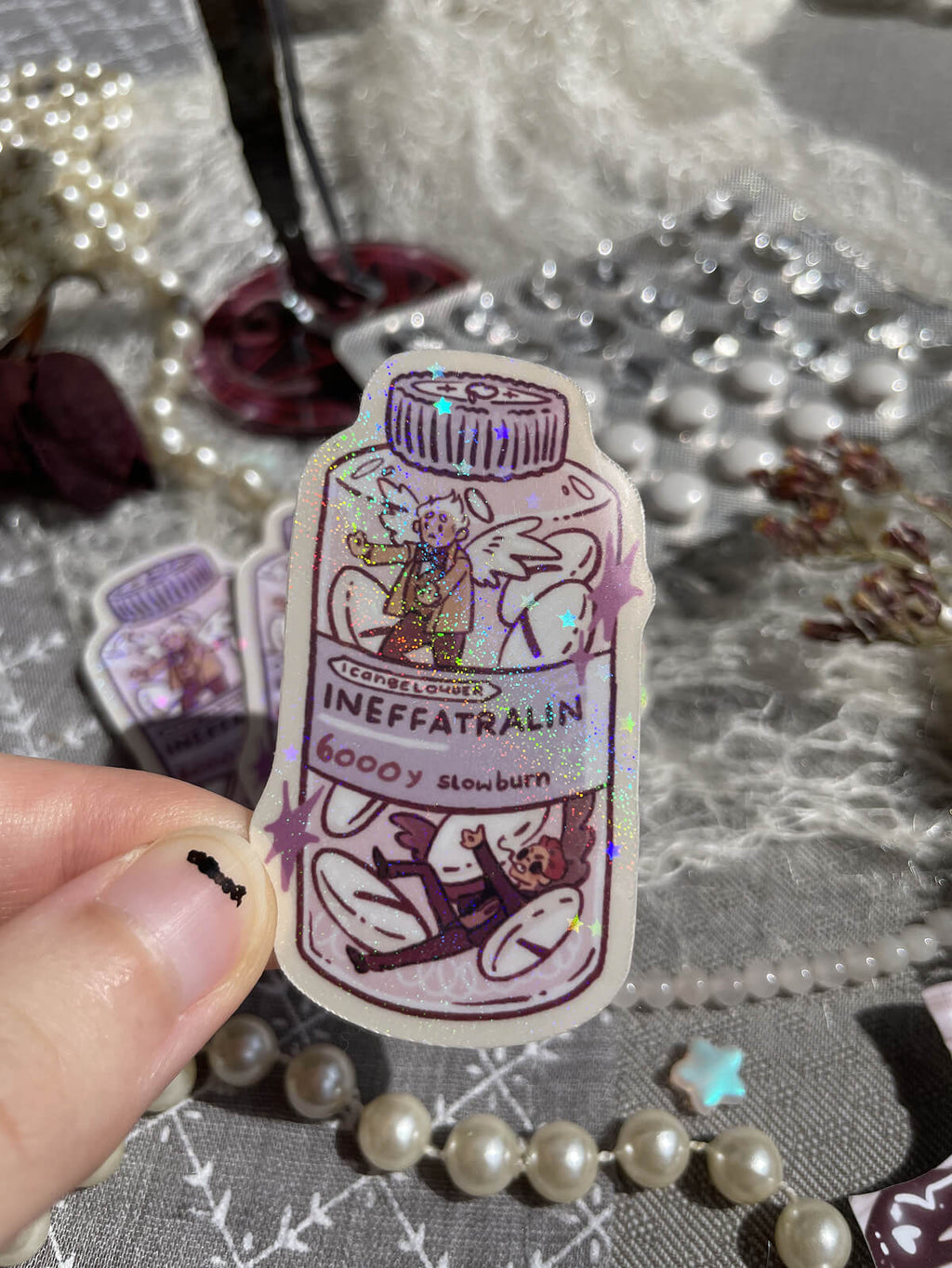 Ineffatralin Good Omens ✦ Glitter Sticker