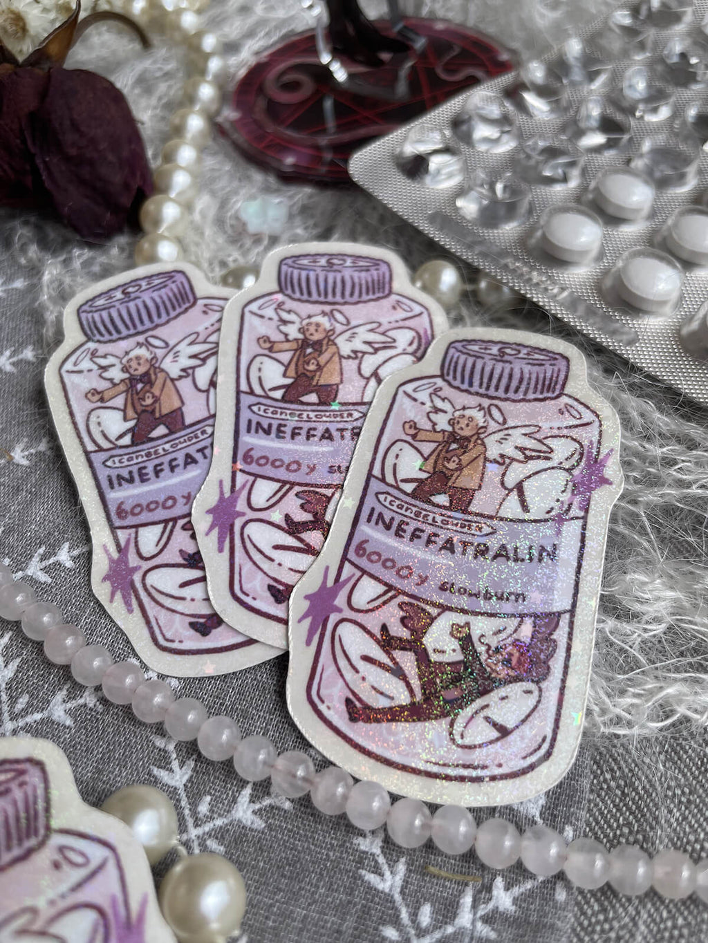 Ineffatralin Good Omens ✦ Glitter Sticker
