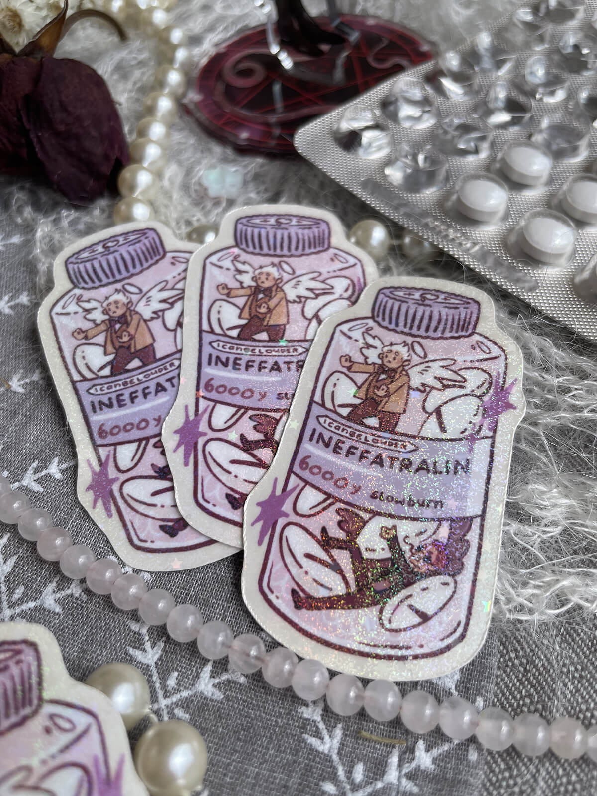 Ineffatralin Good Omens ✦ Glitter Sticker