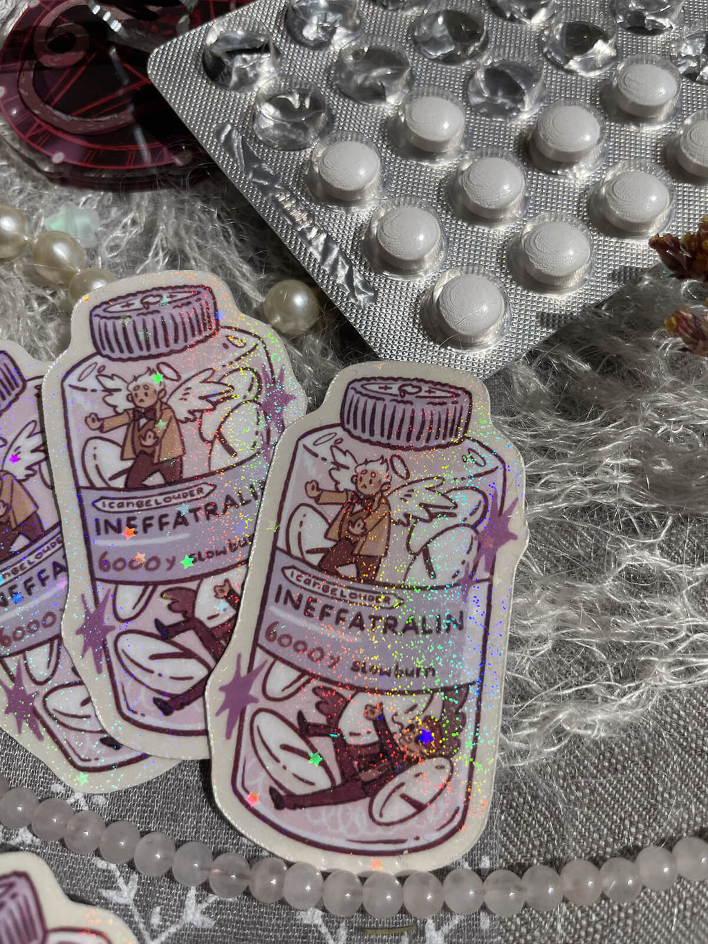 Ineffatralin Good Omens ✦ Glitter Sticker
