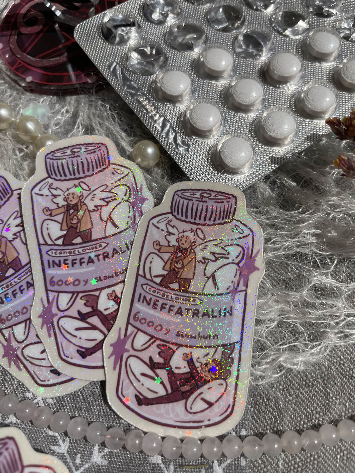 Ineffatralin Good Omens ✦ Glitter Sticker