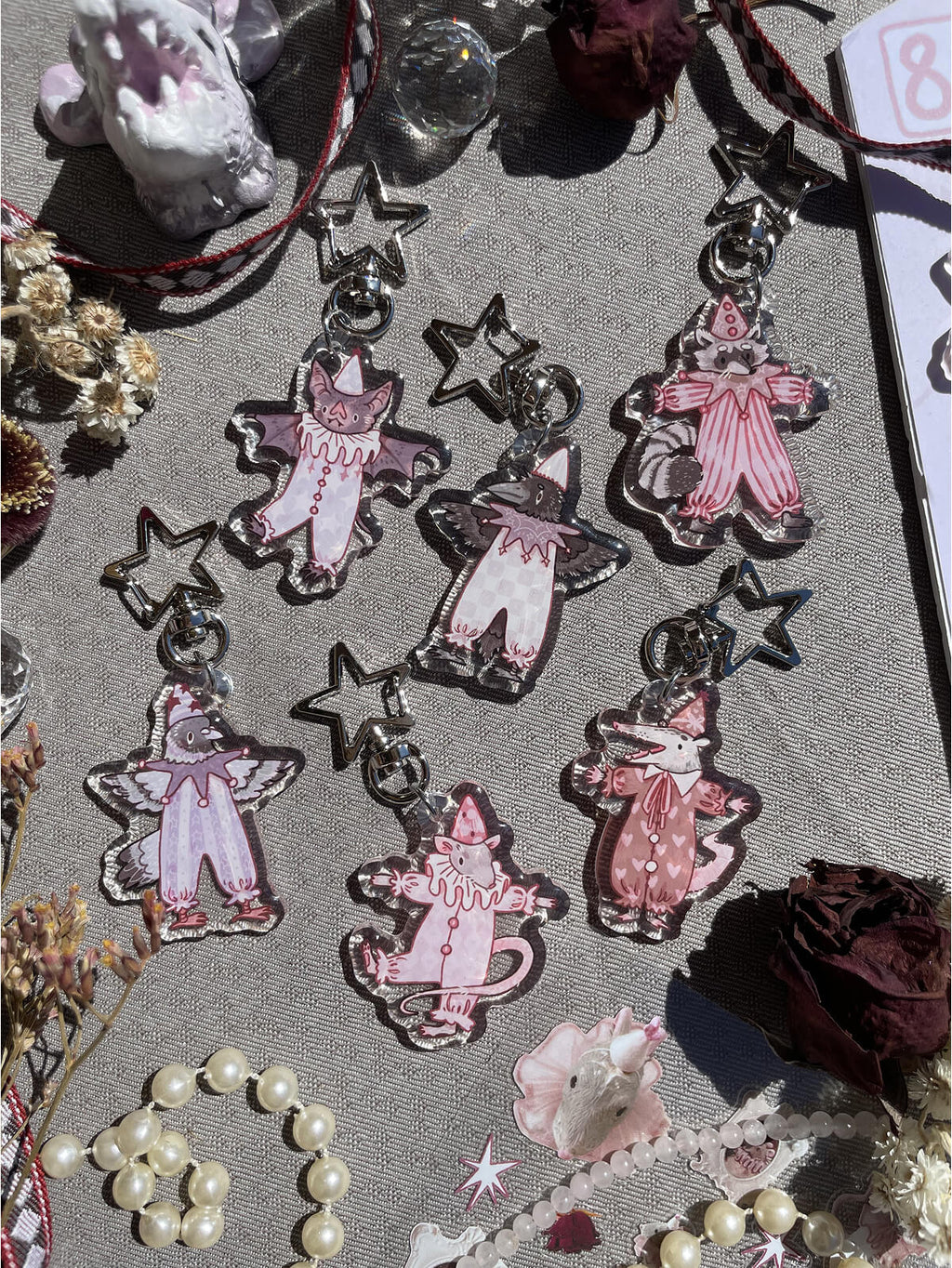 Party Pest ✦ Acrylic Keychains