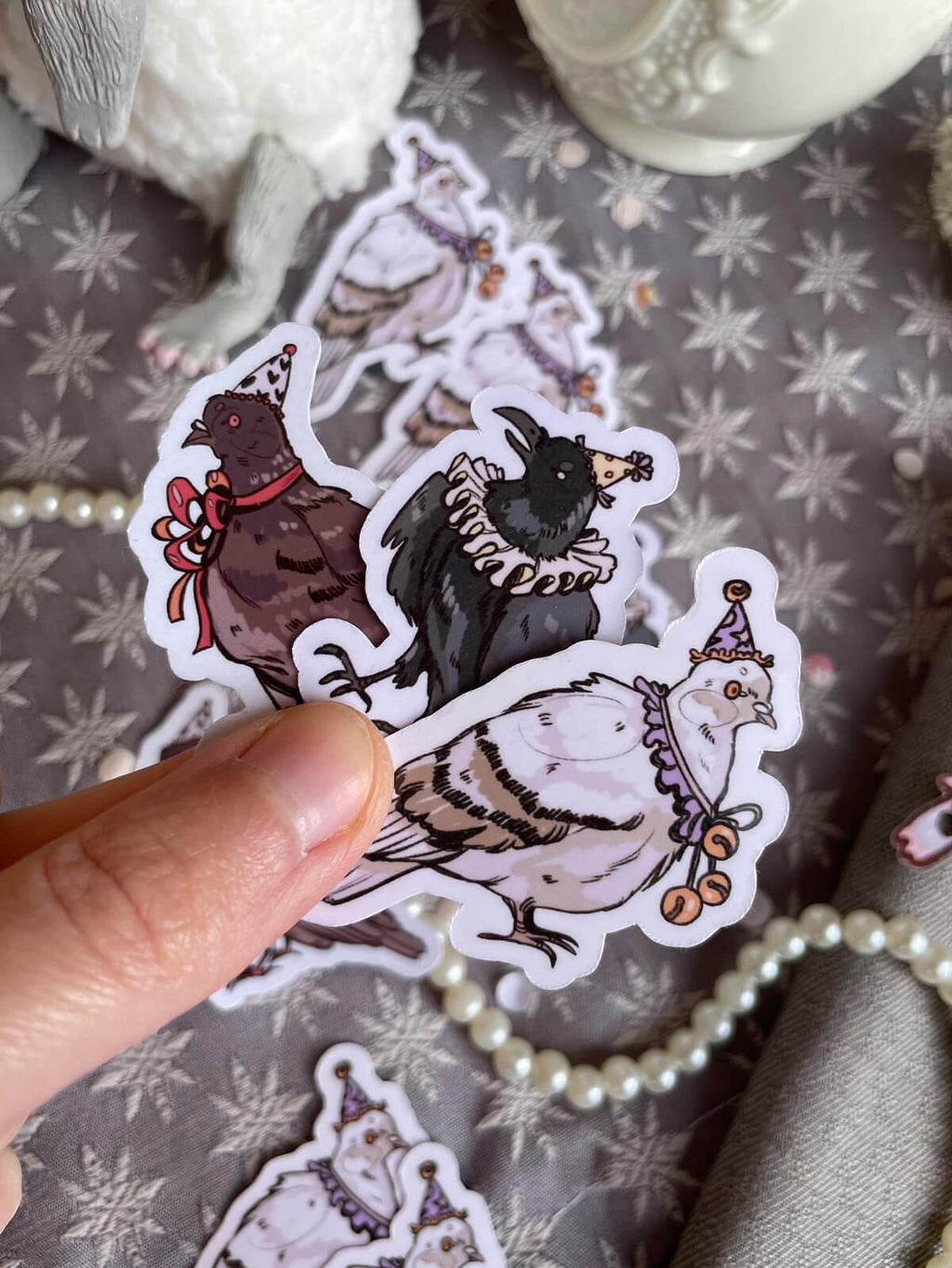 Pigeon Party ✦ Vinyl Sticker Set