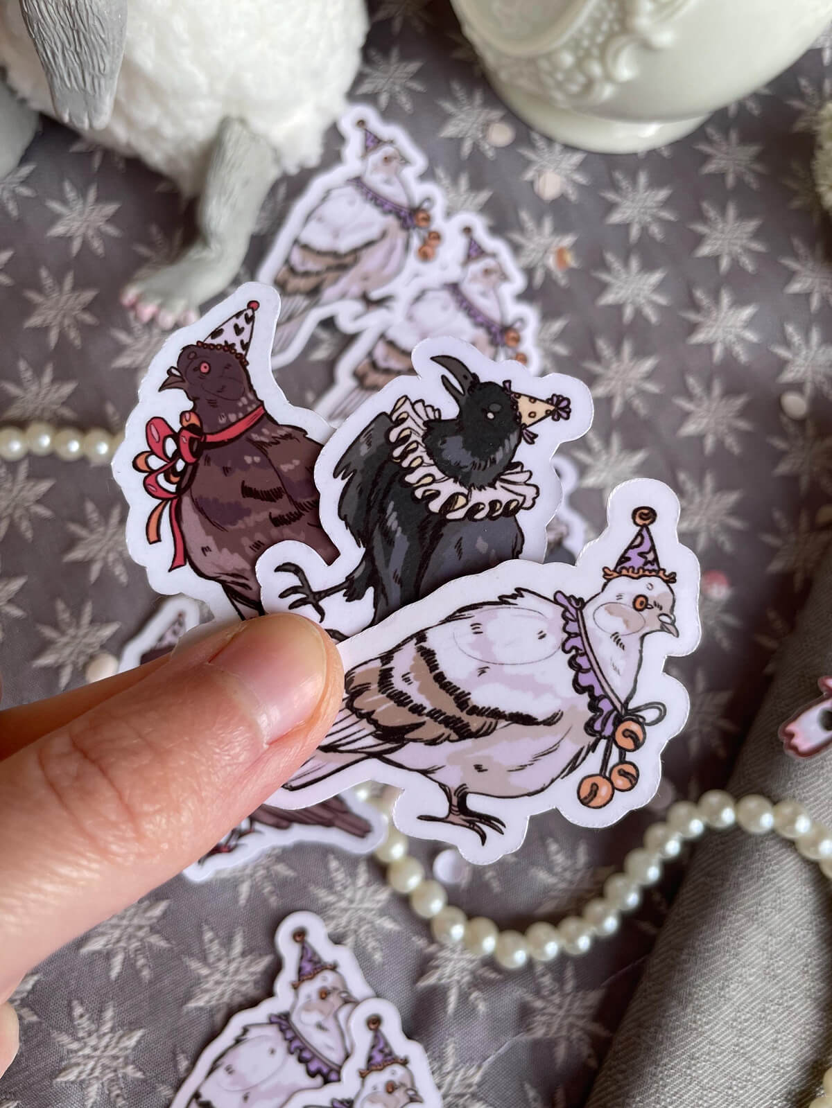 Pigeon Party ✦ Vinyl Sticker Set