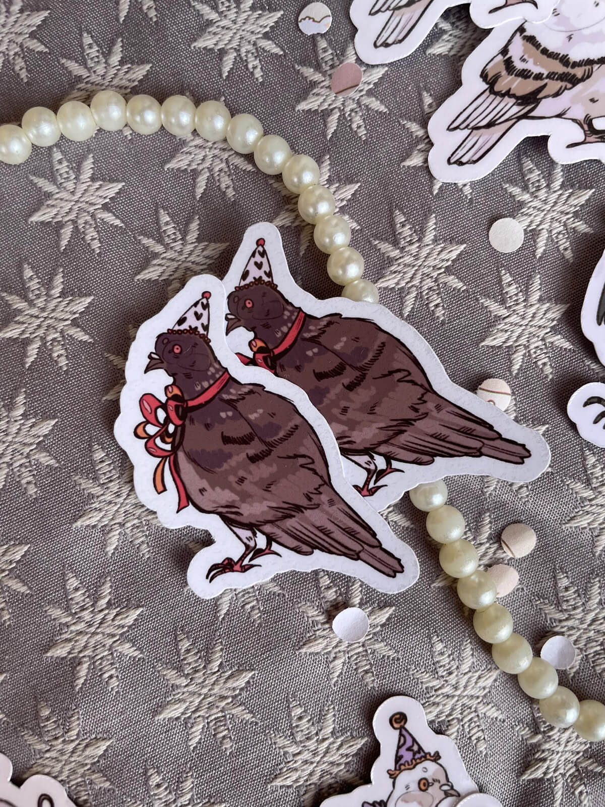 Pigeon Party ✦ Vinyl Sticker Set