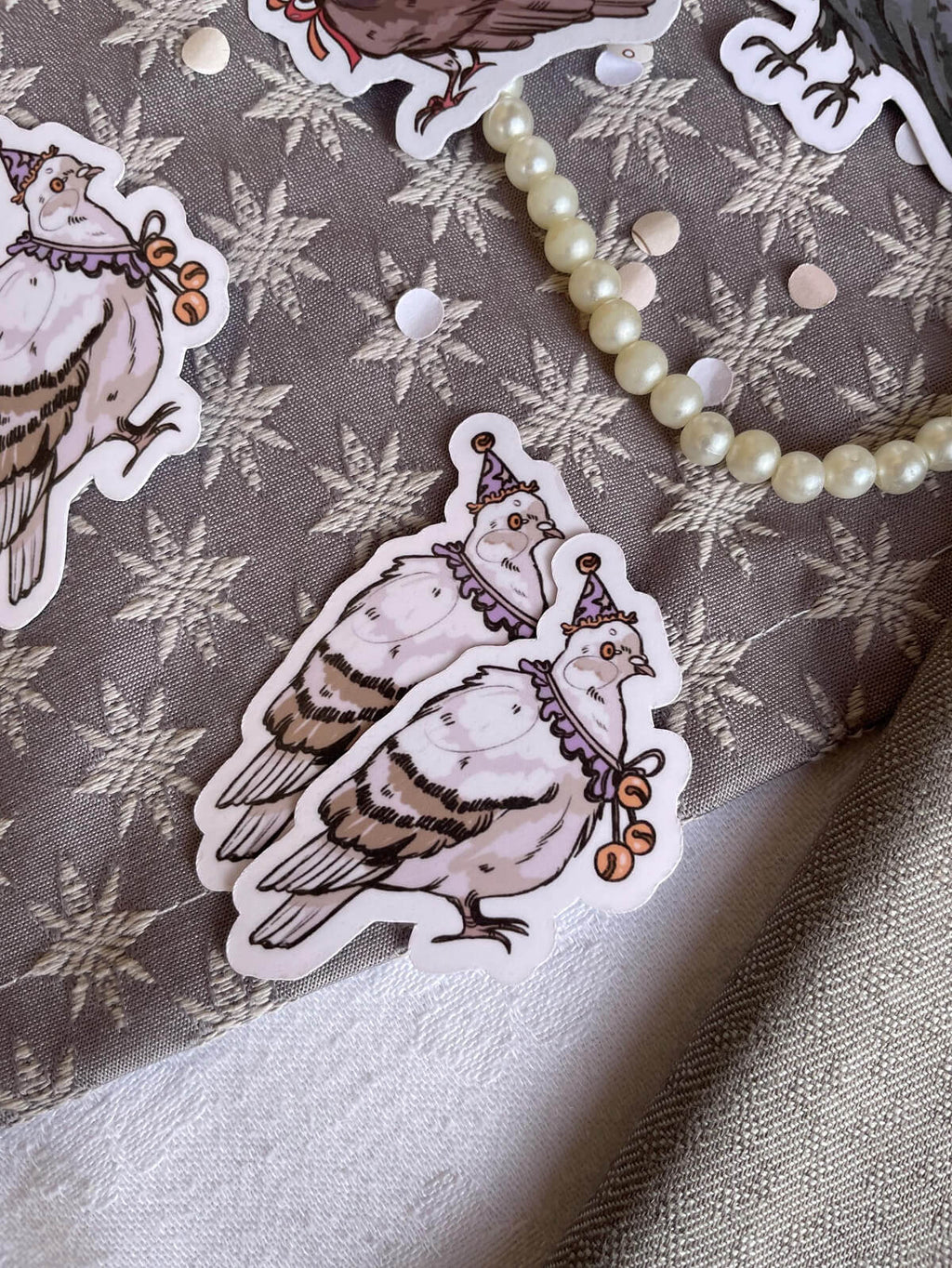 Pigeon Party ✦ Vinyl Sticker Set