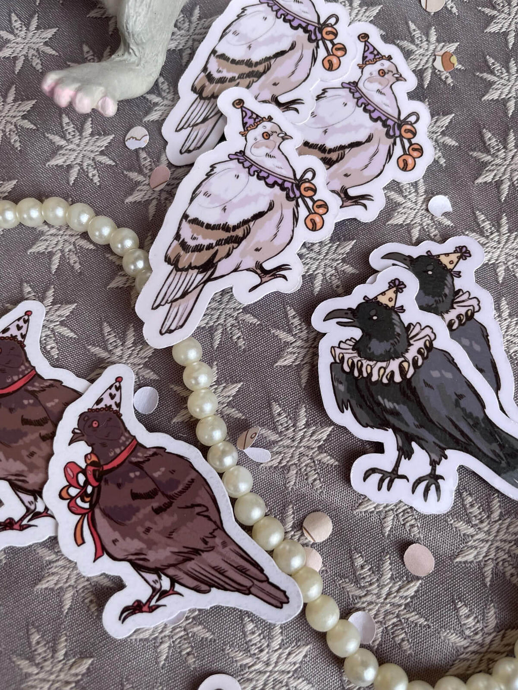 Pigeon Party ✦ Vinyl Sticker Set