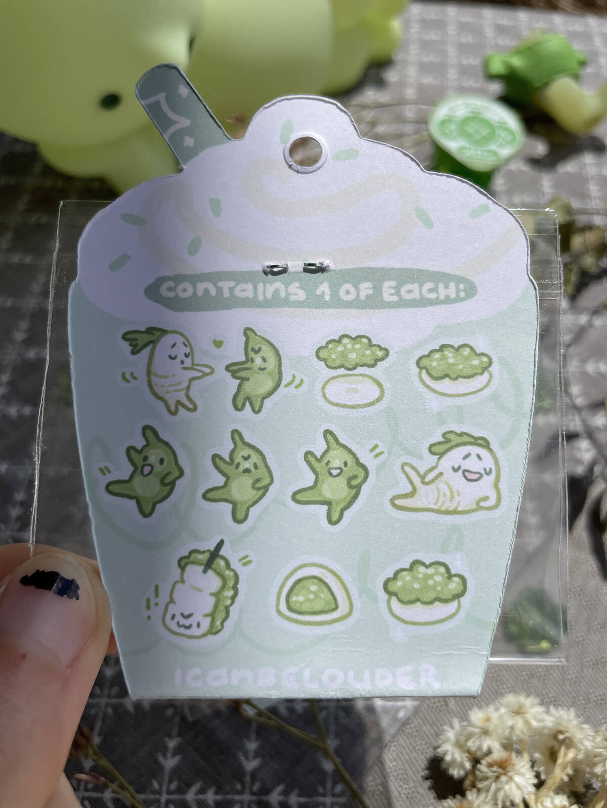 Dancin' Daikon, Shakin' Zunda ✦ Sticker Flakes