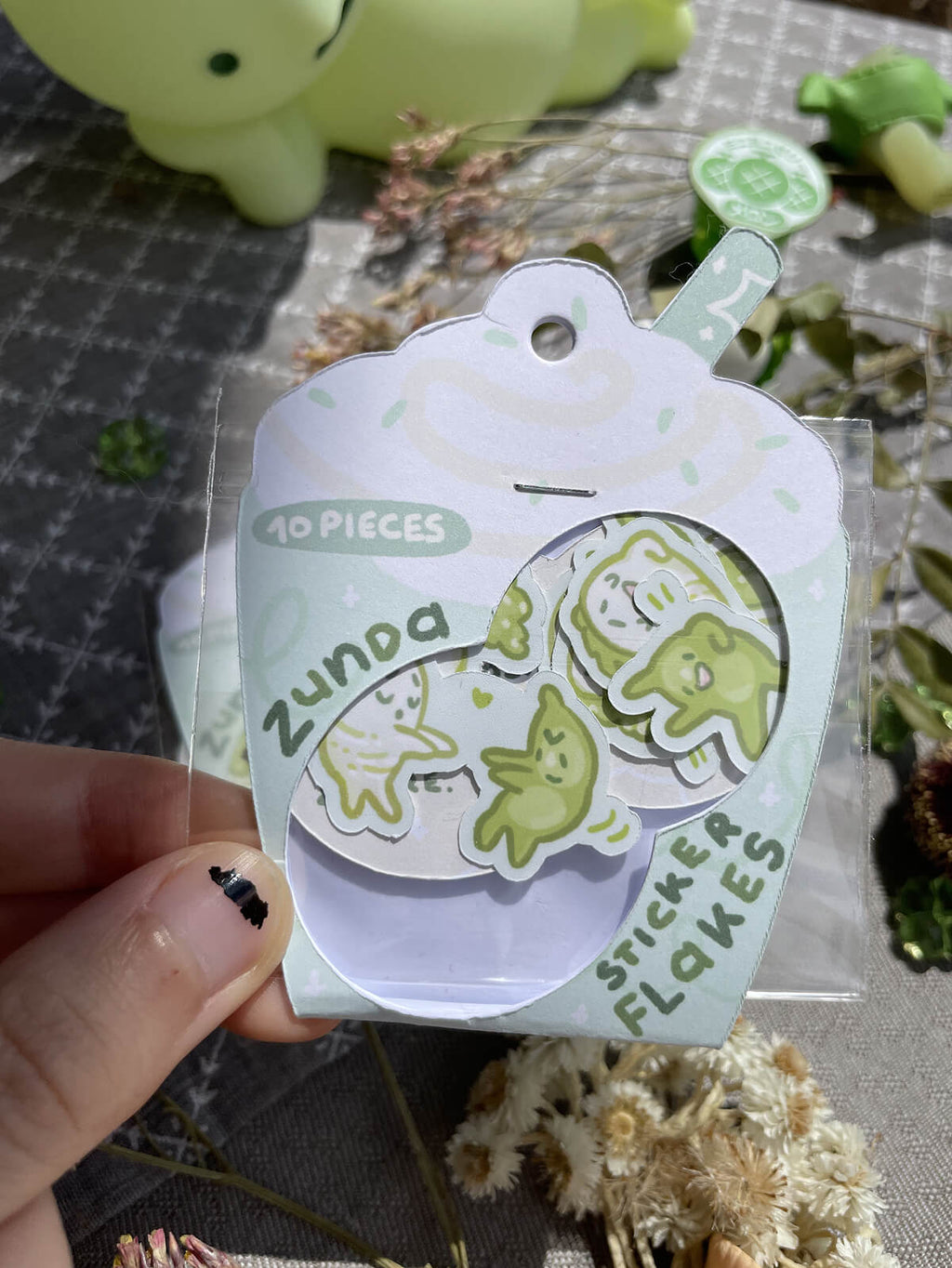 Dancin' Daikon, Shakin' Zunda ✦ Sticker Flakes