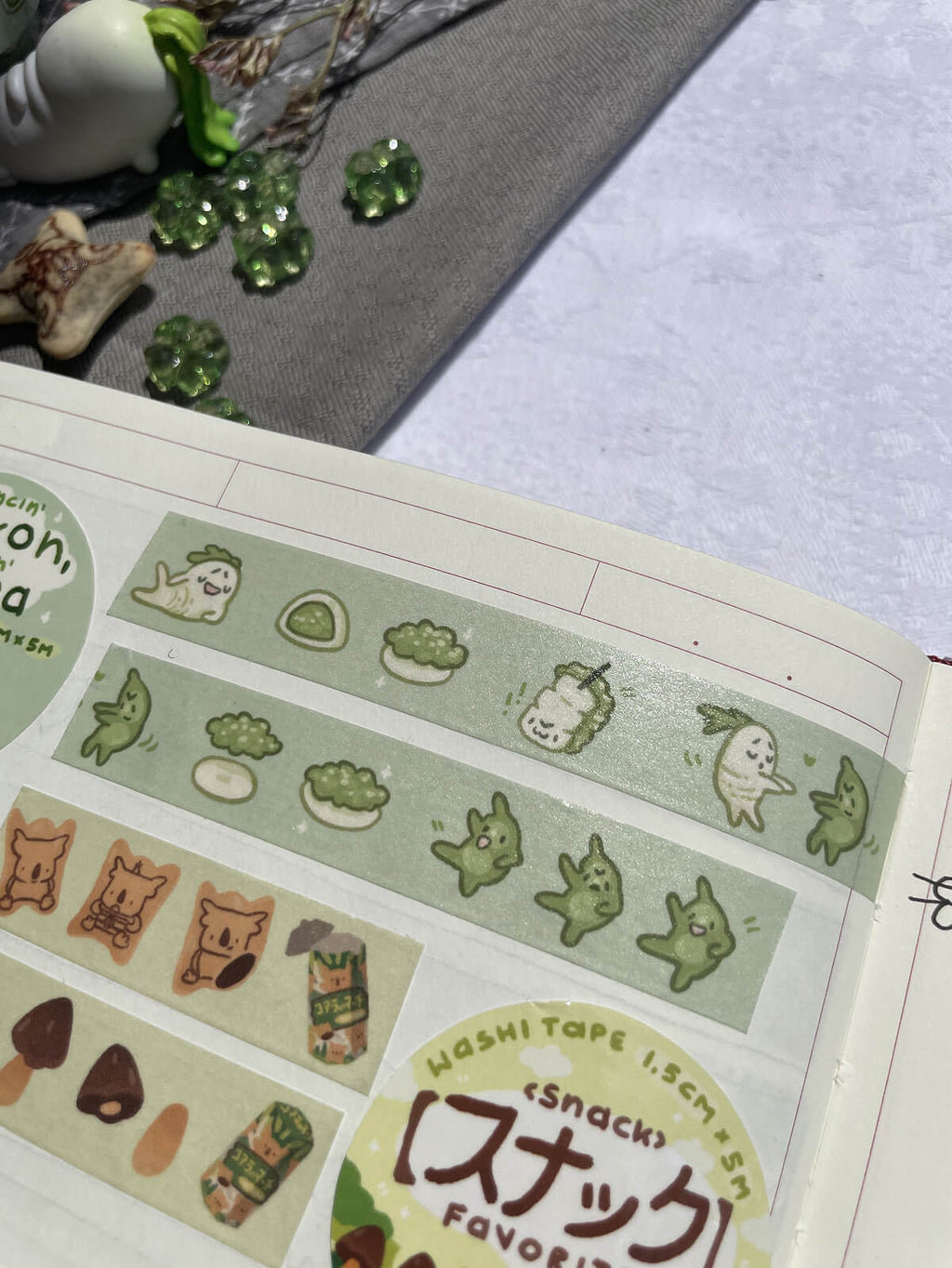 Dancin' Daikon, Shakin' Zunda ✦ Washi Tape