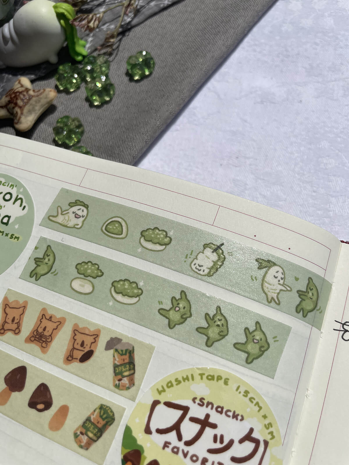 Dancin' Daikon, Shakin' Zunda ✦ Washi Tape