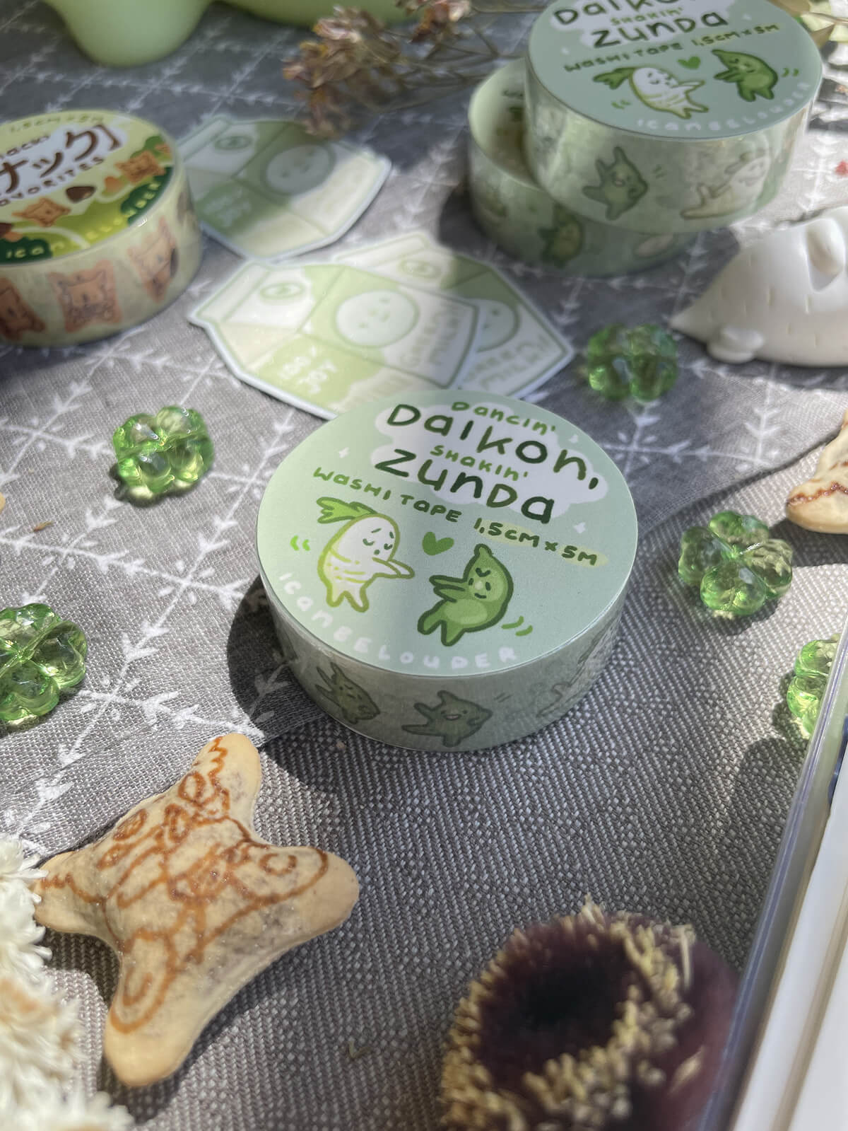 Dancin' Daikon, Shakin' Zunda ✦ Washi Tape