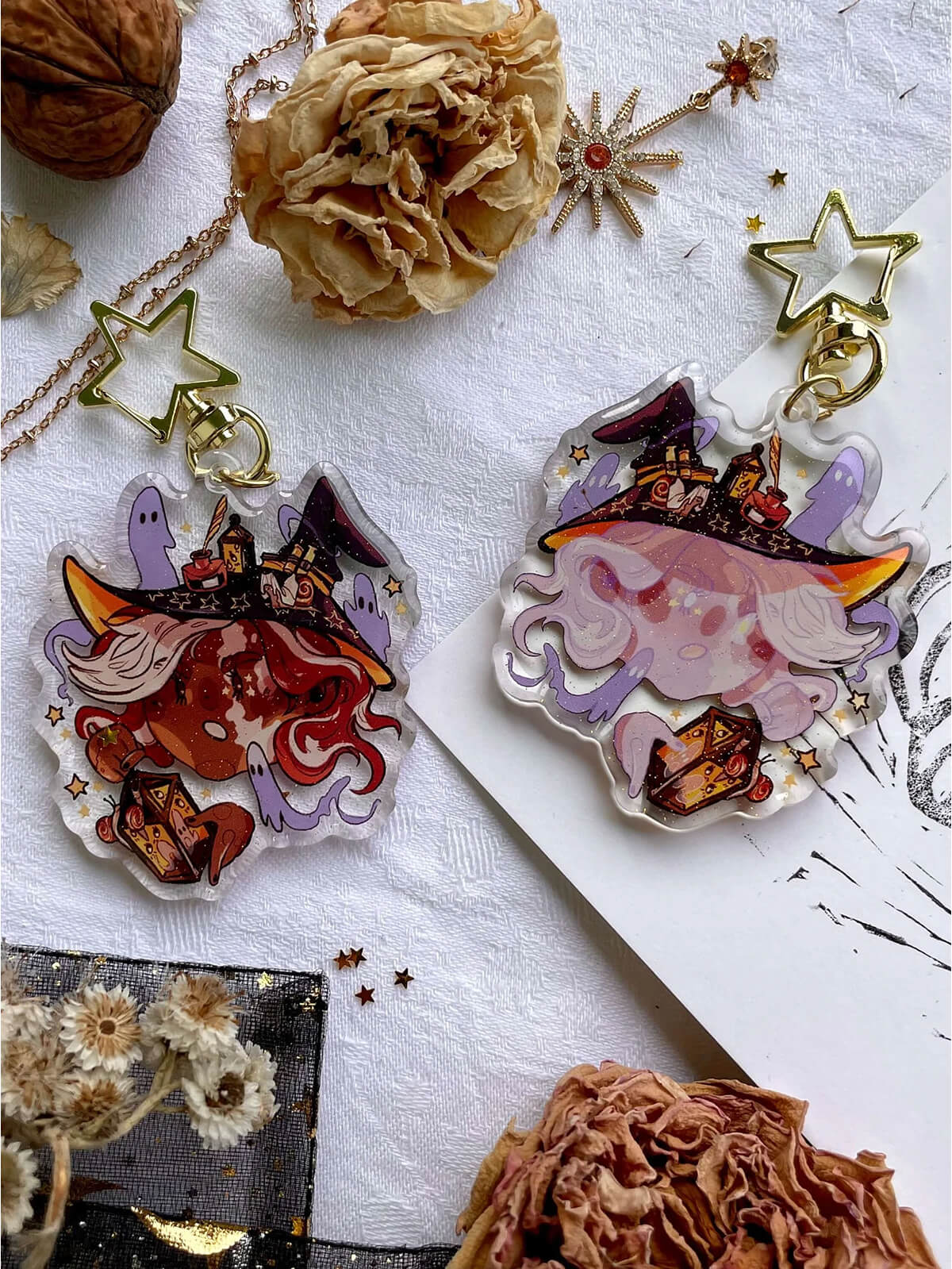 Ghost Witch ✦ Acrylic Keychains
