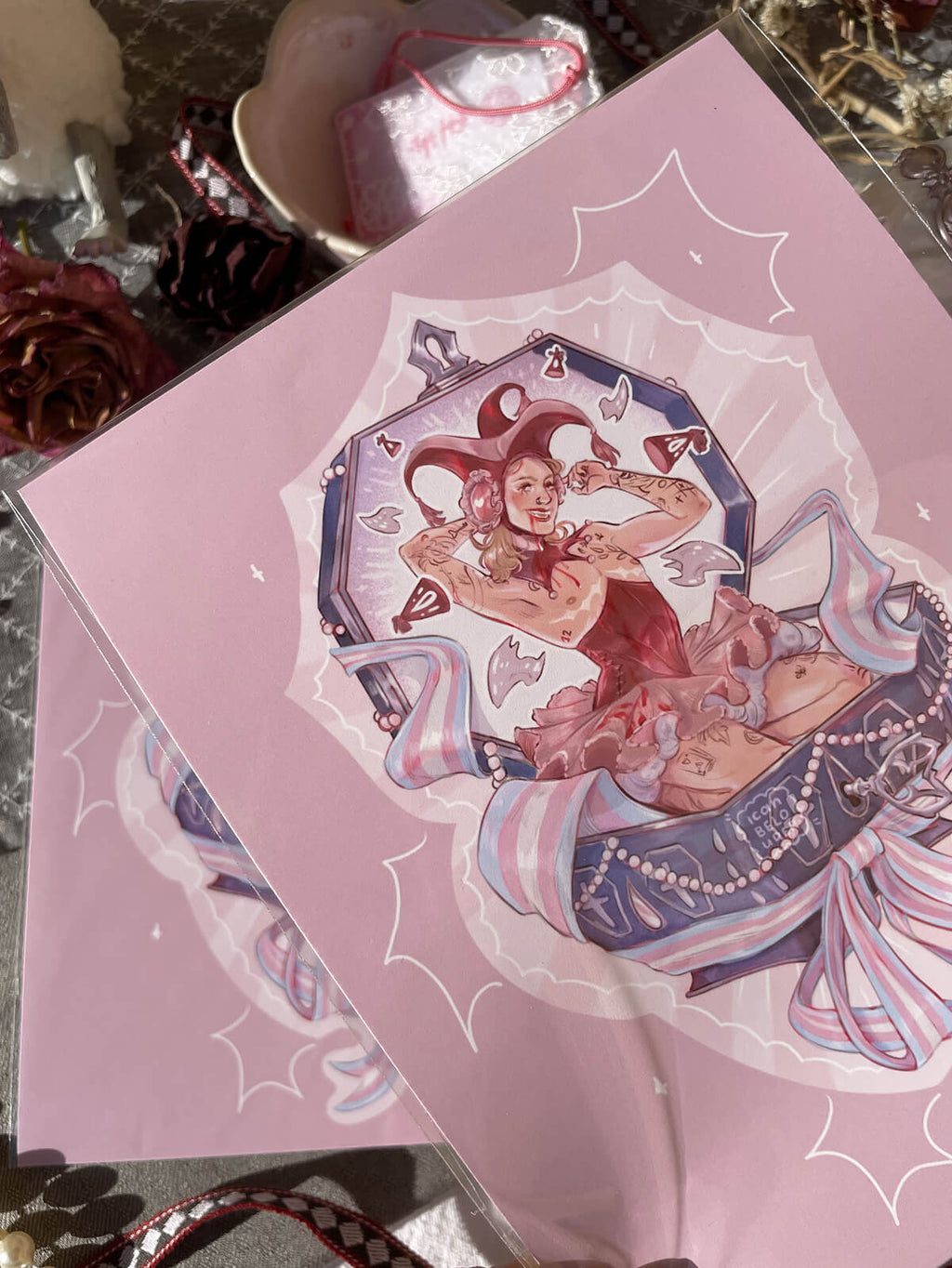 Trans Jester Jax ✦ A5 Art Print