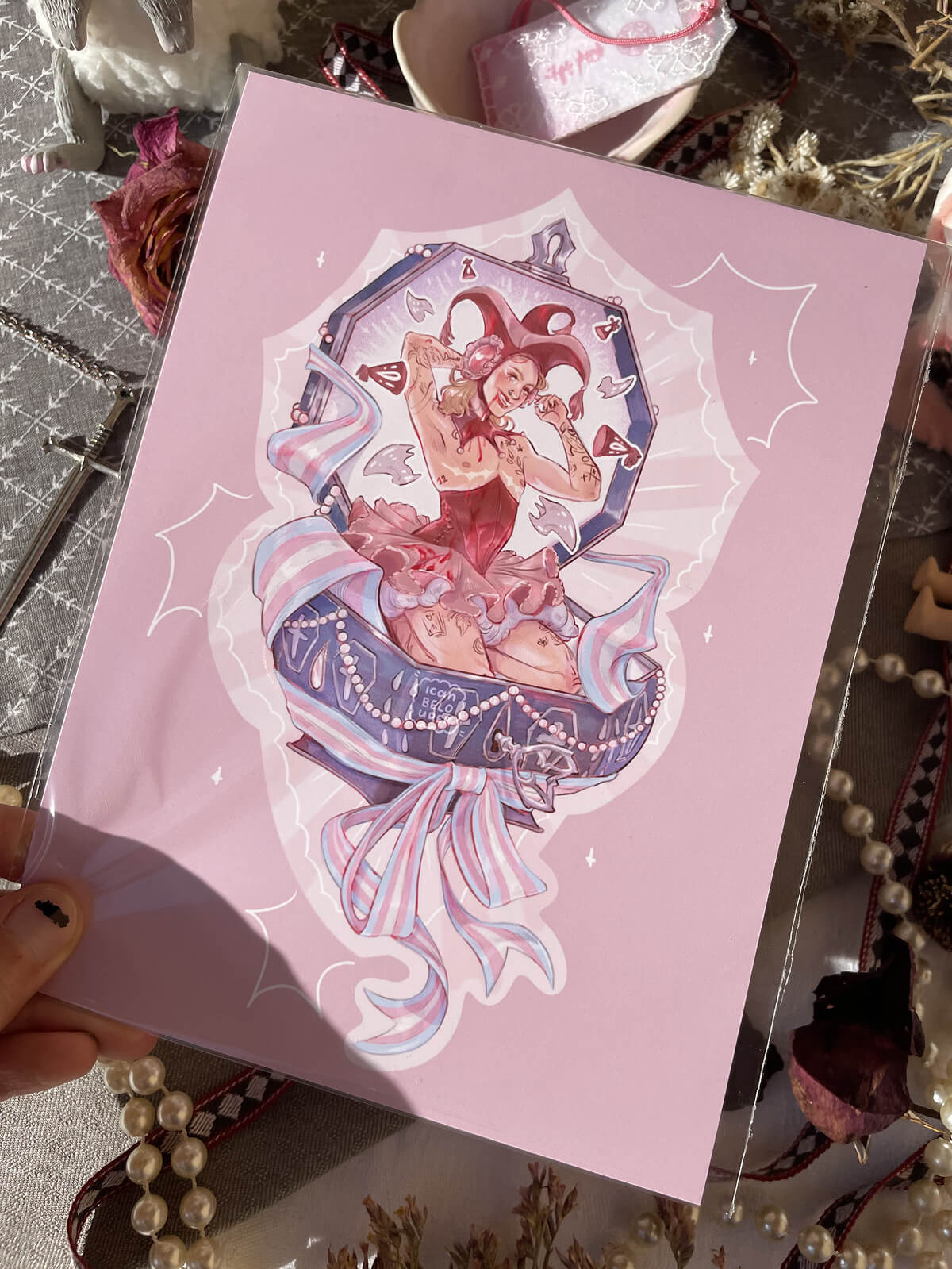 Trans Jester Jax ✦ A5 Art Print