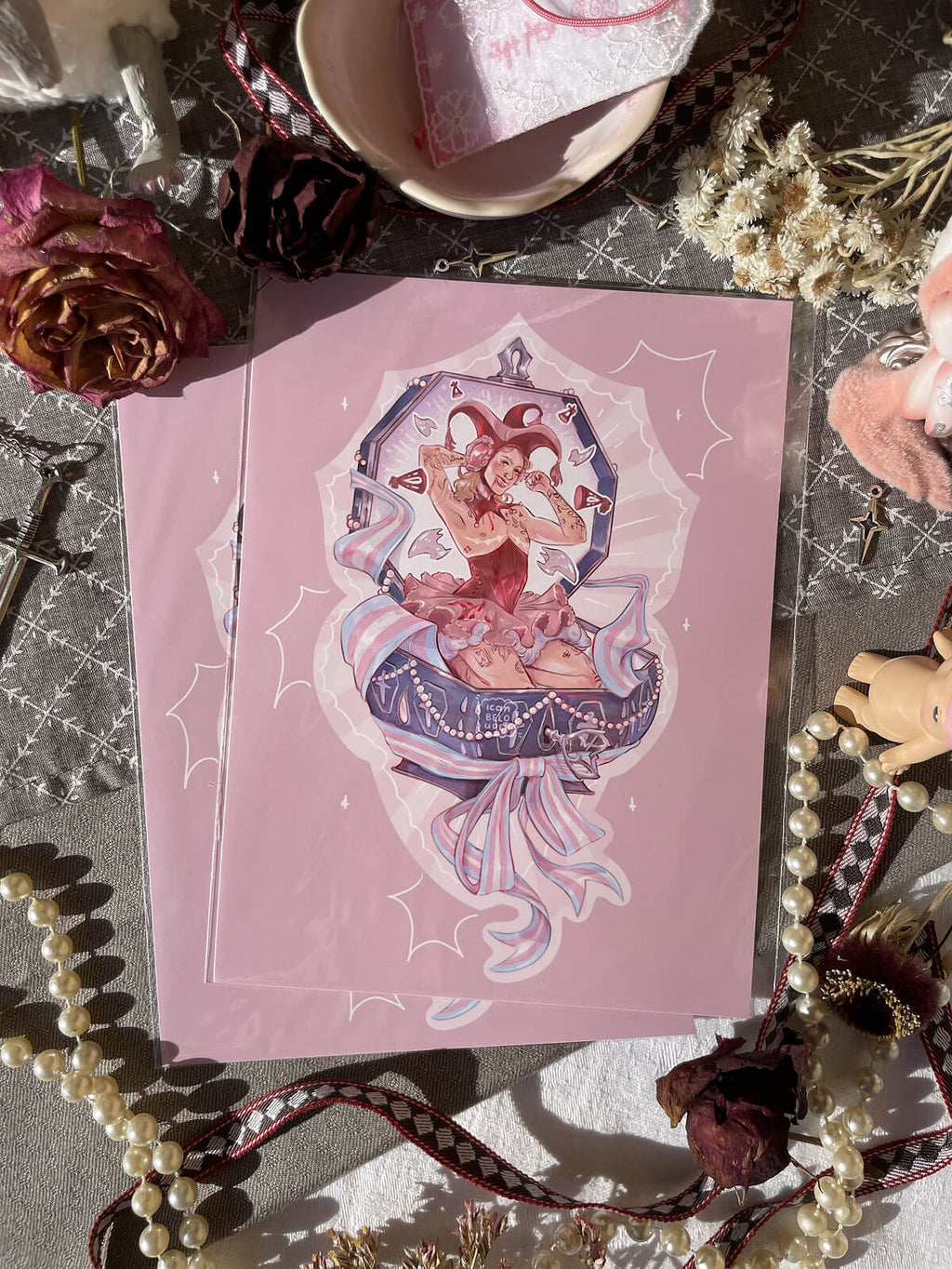Trans Jester Jax ✦ A5 Art Print